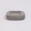 PillowVilla Faux Fur Dog Bed PEBBLE