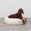 PillowVilla Faux Fur Dog Bed PUFFY-Dog Bed-PillowVilla- Silver Circle Pets