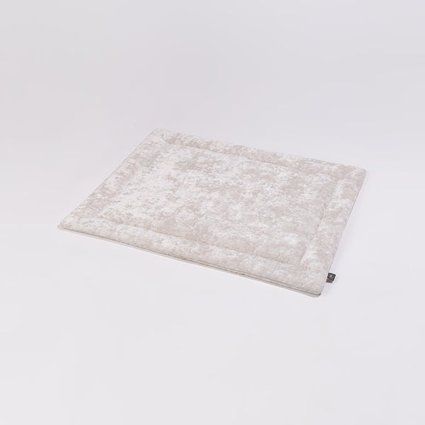PillowVilla Luxury Dog Bed LOUNGE Travel Mat-Dog Bed-PillowVilla- Silver Circle Pets