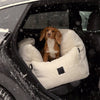 PillowVilla Luxury Dog Car Seat PLUSH-Dog Car Seat-PillowVilla- Silver Circle Pets