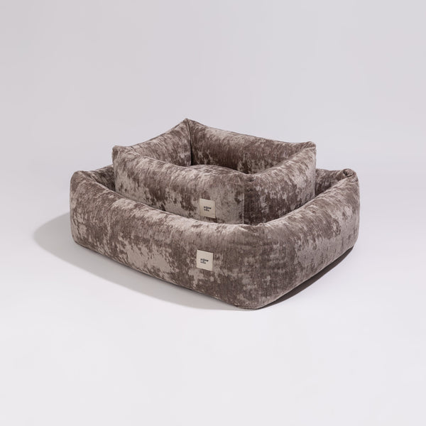 PillowVilla Memory Foam Dog Bed LOUNGE-Dog Bed-PillowVilla- Silver Circle Pets