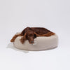 PillowVilla Micro-Chenille Dog Bed PUFFY-Dog Bed-PillowVilla- Silver Circle Pets