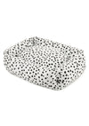 Settle Dalmatian Bolster Dog Bed | Eco-Friendly | UK Made-Dog Beds-Settle- Silver Circle Pets
