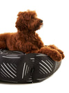 Settle Monochrome Bolster Dog Bed | Eco-Friendly | Hypoallergenic-Dog Beds-Settle- Silver Circle Pets