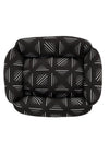 Settle Monochrome Bolster Dog Bed | Eco-Friendly | Hypoallergenic-Dog Beds-Settle- Silver Circle Pets