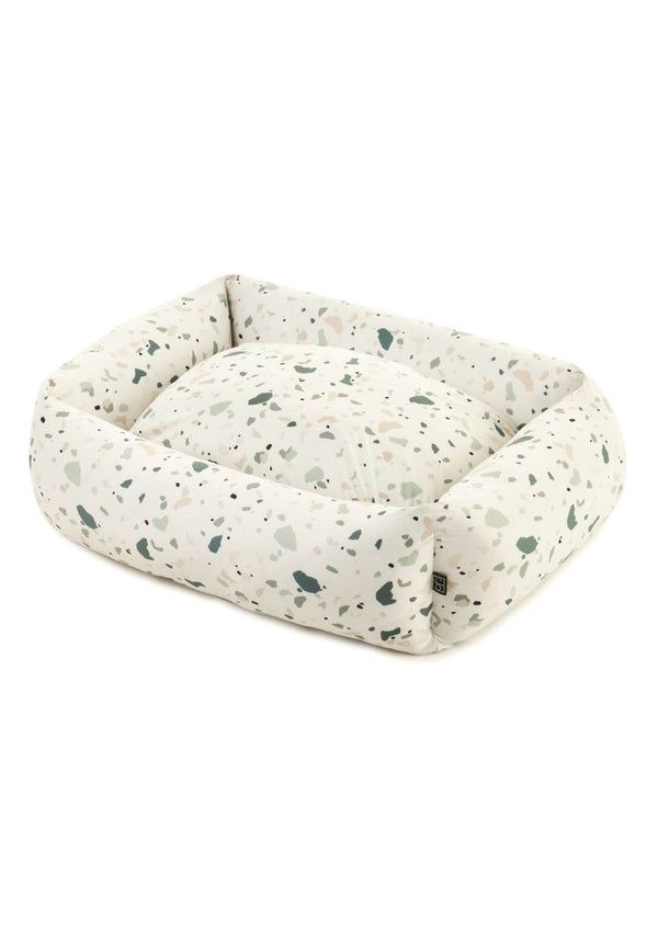 Settle Terrazzo Dog Bed | Eco-Friendly, UK Made-Dog Beds-Settle- Silver Circle Pets