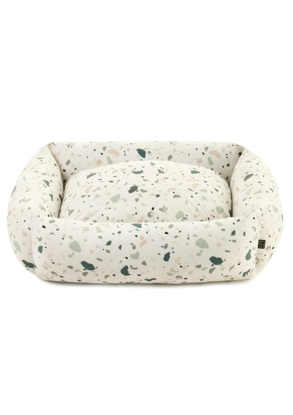 Settle Terrazzo Dog Bed | Eco-Friendly, UK Made-Dog Beds-Settle- Silver Circle Pets