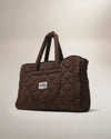 Brown By Teddy Quilted Settle Mat Tote with padded handles