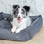 Labbvenn STRIPPO Dog Bed Dark Grey - Silver Circle Pets