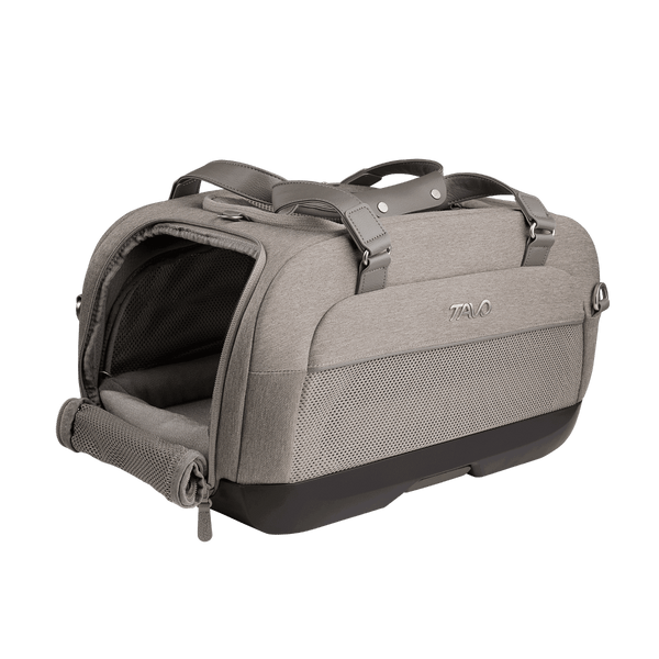 Tavo Pets Dupree II ISOFIX Pet Car Seat & Pet Carrier | Airline Carry-On-Pet Carrier-Tavo Pets- Silver Circle Pets