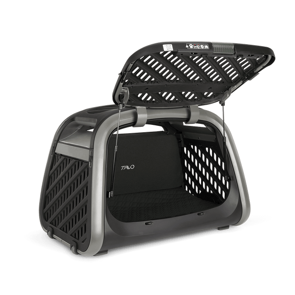 Tavo Pets Everett | Crash Tested Vehicle Crate For Pets-Car Crate-Tavo Pets- Silver Circle Pets