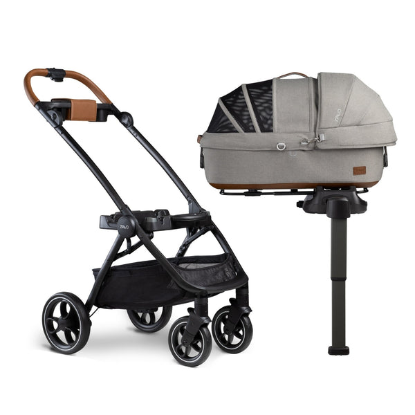 Tavo Pets Maeve Pet Car Seat Including Base | Side Impact Protection-Pet Car Seat-Tavo Pets- Silver Circle Pets