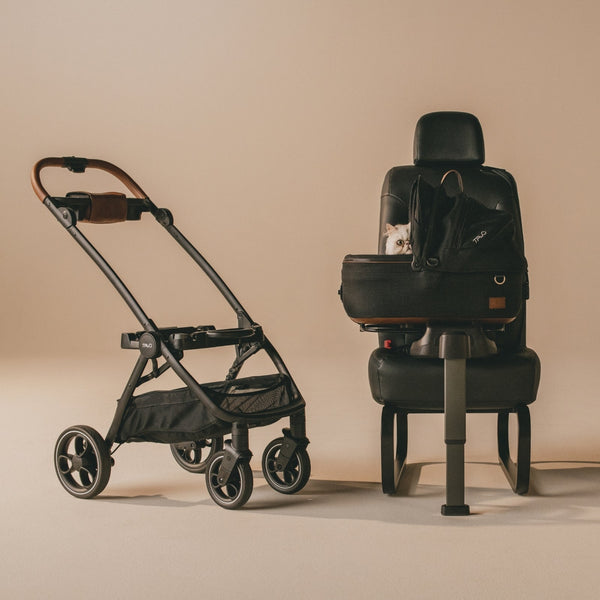 Tavo Pets Maeve Pet Car Seat Including Base | Side Impact Protection-Pet Car Seat-Tavo Pets- Silver Circle Pets
