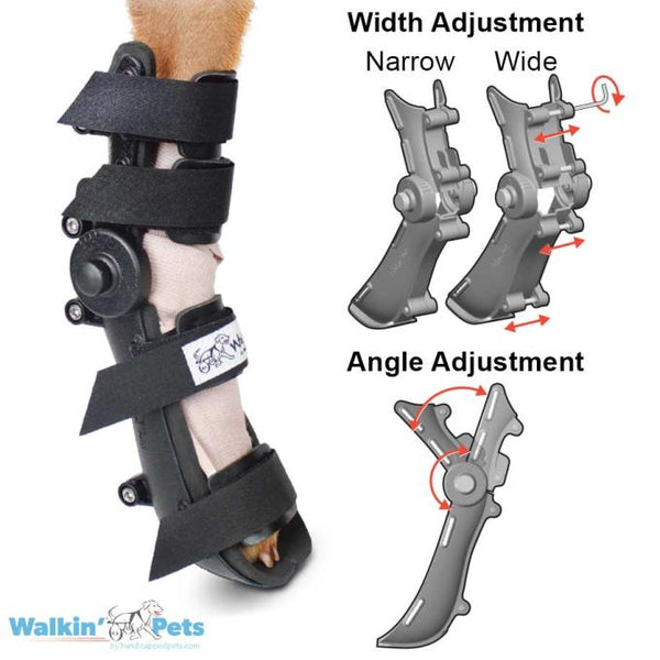 Walkin’ Wheels - Adjustable Splint-Dog Splint-Walkin Wheels- Silver Circle Pets
