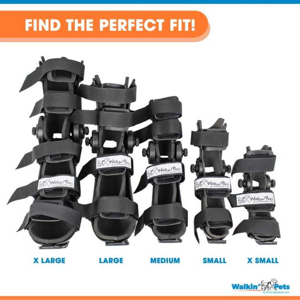 Walkin’ Wheels - Adjustable Splint-Dog Splint-Walkin Wheels- Silver Circle Pets