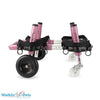 Walkin Wheels® Full Support/4-Wheel SMALL Dog Wheelchair (3.5 - 11kg)-Dog Wheel Chair-Walkin Wheels- Silver Circle Pets