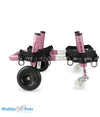 Walkin Wheels® Full Support/4-Wheel SMALL Dog Wheelchair (3.5 - 11kg)-Dog Wheel Chair-Walkin Wheels- Silver Circle Pets