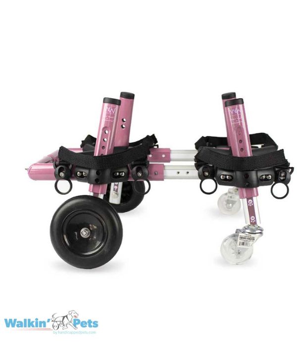 Walkin Wheels® Full Support/4-Wheel SMALL Dog Wheelchair (3.5 - 11kg)-Dog Wheel Chair-Walkin Wheels- Silver Circle Pets