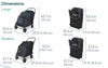 WonderFold Hudson Pet Stroller | with FlatFold™ Technology-Pet Strollers-WonderFold- Silver Circle Pets