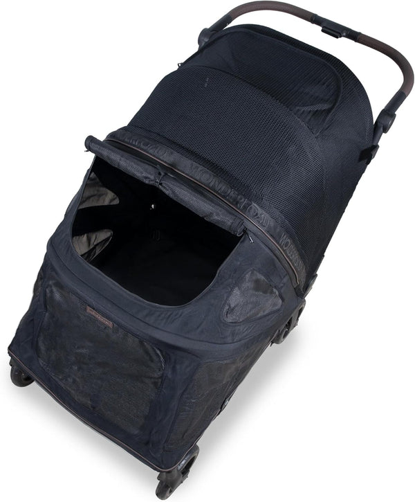 WonderFold Hudson Pet Stroller | with FlatFold™ Technology-Pet Strollers-WonderFold- Silver Circle Pets