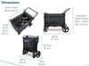 WonderFold Max Pet Cart-Pet Strollers-WonderFold- Silver Circle Pets
