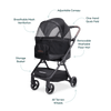 WonderFold P20 Bella Pet Stroller | AutoFold™ Technology-Pet Strollers-WonderFold- Silver Circle Pets