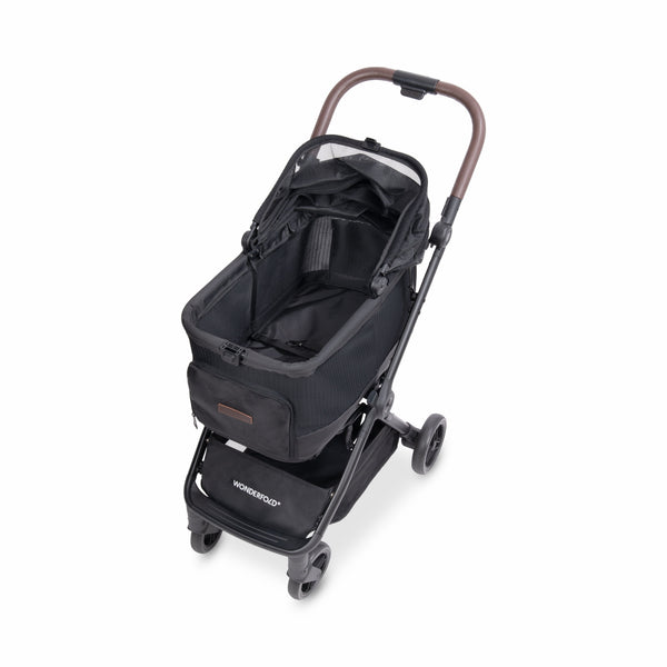 WonderFold P20 Bella Pet Stroller | AutoFold™ Technology-Pet Strollers-WonderFold- Silver Circle Pets