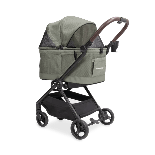 WonderFold P20 Bella Pet Stroller | AutoFold™ Technology-Pet Strollers-WonderFold- Silver Circle Pets