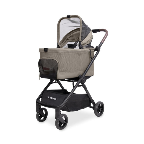 WonderFold P20 Bella Pet Stroller | AutoFold™ Technology-Pet Strollers-WonderFold- Silver Circle Pets