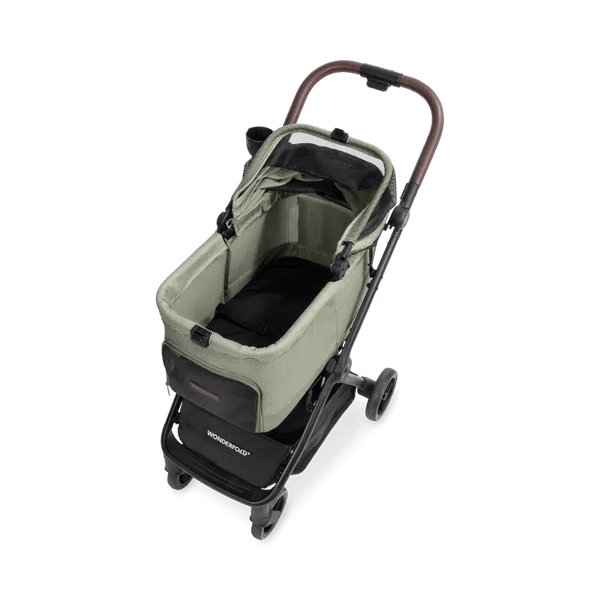 WonderFold P20 Bella Pet Stroller | AutoFold™ Technology-Pet Strollers-WonderFold- Silver Circle Pets