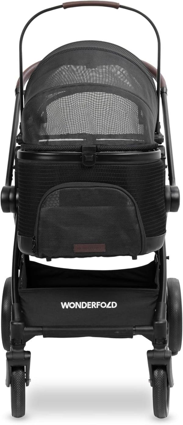 WonderFold P3 3-in-1 Pet Stroller Travel System-Pet Strollers-WonderFold- Silver Circle Pets