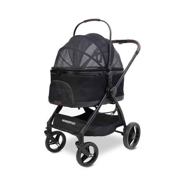WonderFold P3 3-in-1 Pet Stroller Travel System-Pet Strollers-WonderFold- Silver Circle Pets
