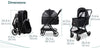 WonderFold P3 3-in-1 Pet Stroller Travel System-Pet Strollers-WonderFold- Silver Circle Pets