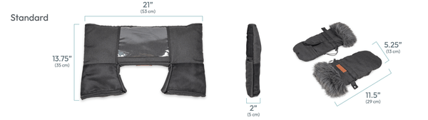 WonderFold Pet Wagon Mittens-Mittens-WonderFold- Silver Circle Pets